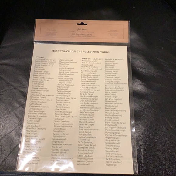 Rae Dunn organizing labels - Picture 2 of 3